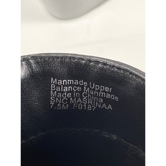 Style and Co Faux Leather Black Booties Size 7.5 - Picture 7 of 9